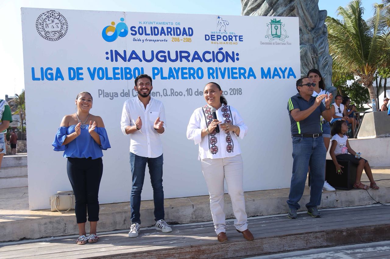 INAUGURA SOLIDARIDAD LIGA MUNICIPAL  DE VOLEIBOL DE PLAYA