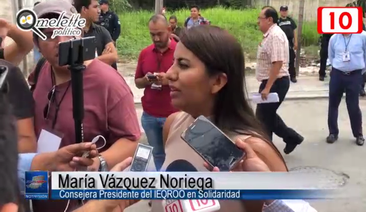 IEQROO a nivel estatal me dejo sola: María Vázquez