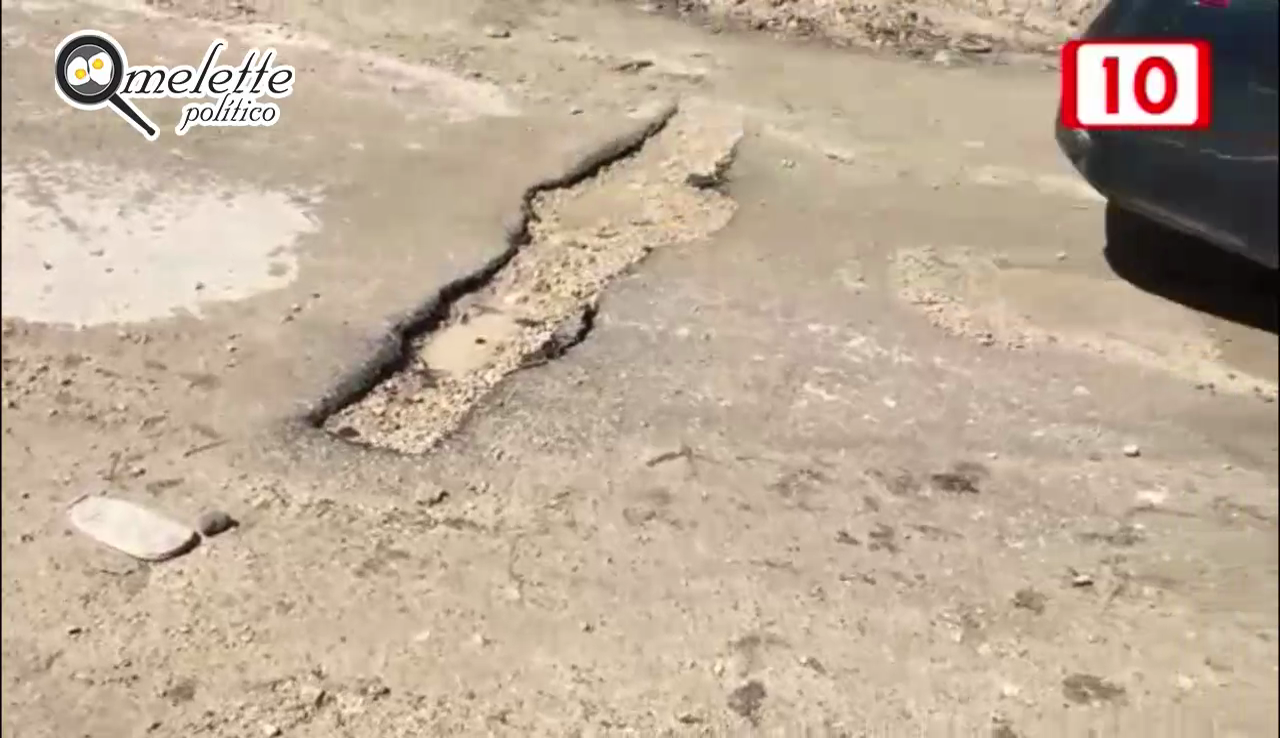 BACHES Y HUNDIMIENTOS POR MALA PLANIFACIÓN DE OBRAS