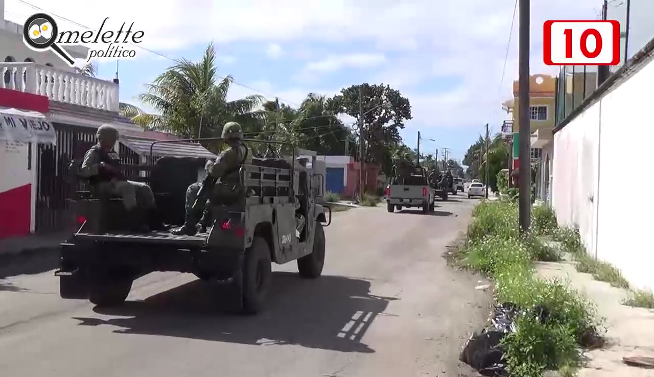 Presencia de militares a cualquier hora del dia