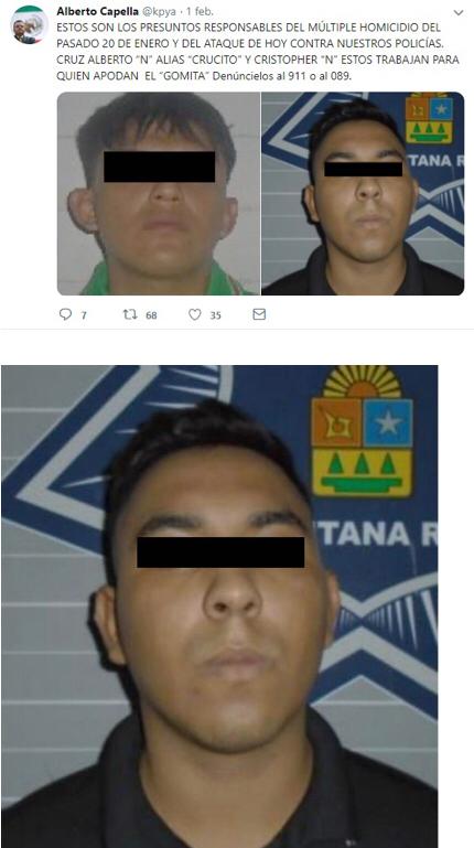 El hombre que fue ejecutado esta tarde en la Supermanzana 216 de Cancún, podría ser Cristopher “N