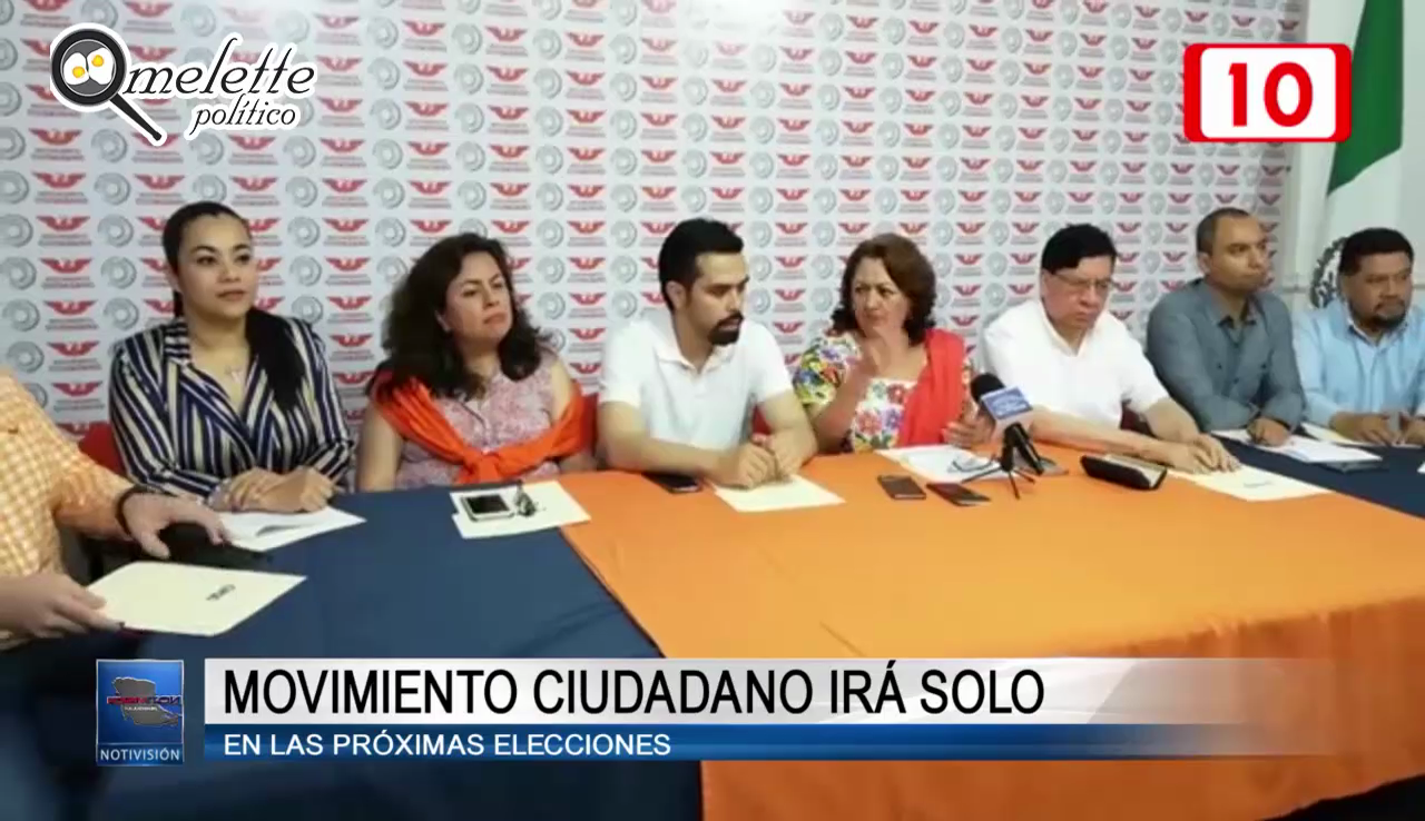 Movimiento Ciudadano irá solo en las próximas elecciones