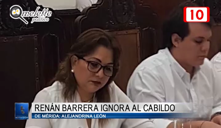 Renán Barrera ignora al cabildo de Mérida: Alejandrina León