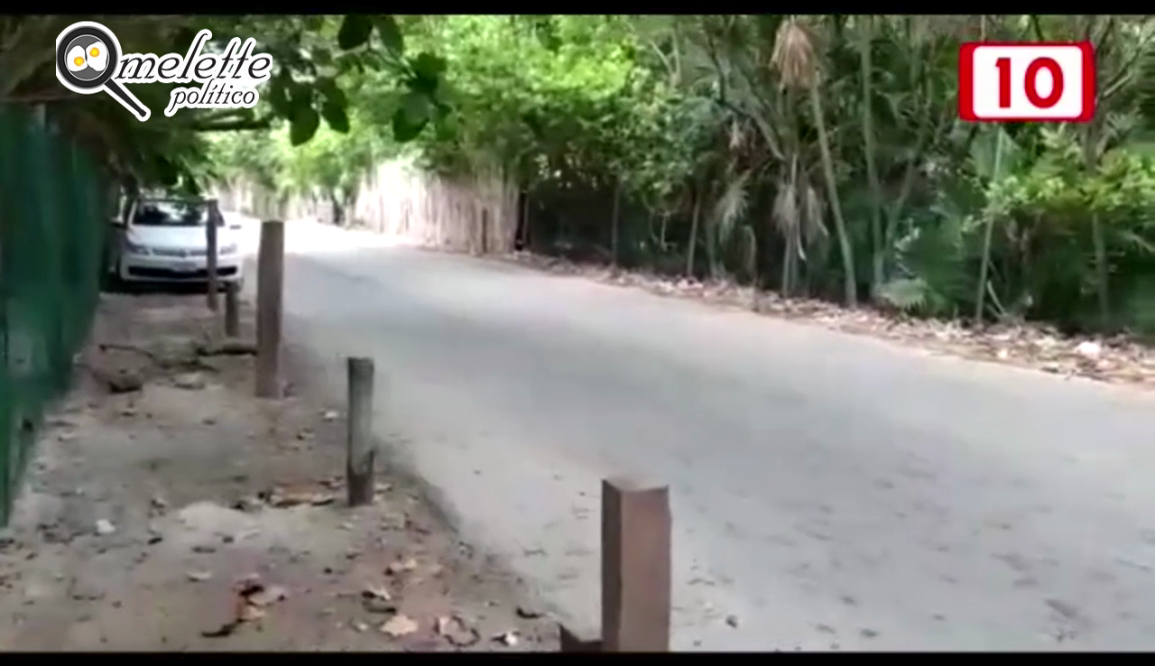 VÍA COSTERA CONVERTIDA EN ZONA DE ALTO RIESGO