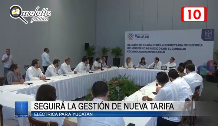 Seguirá la gestión de nueva tarifa eléctrica para Yucatán