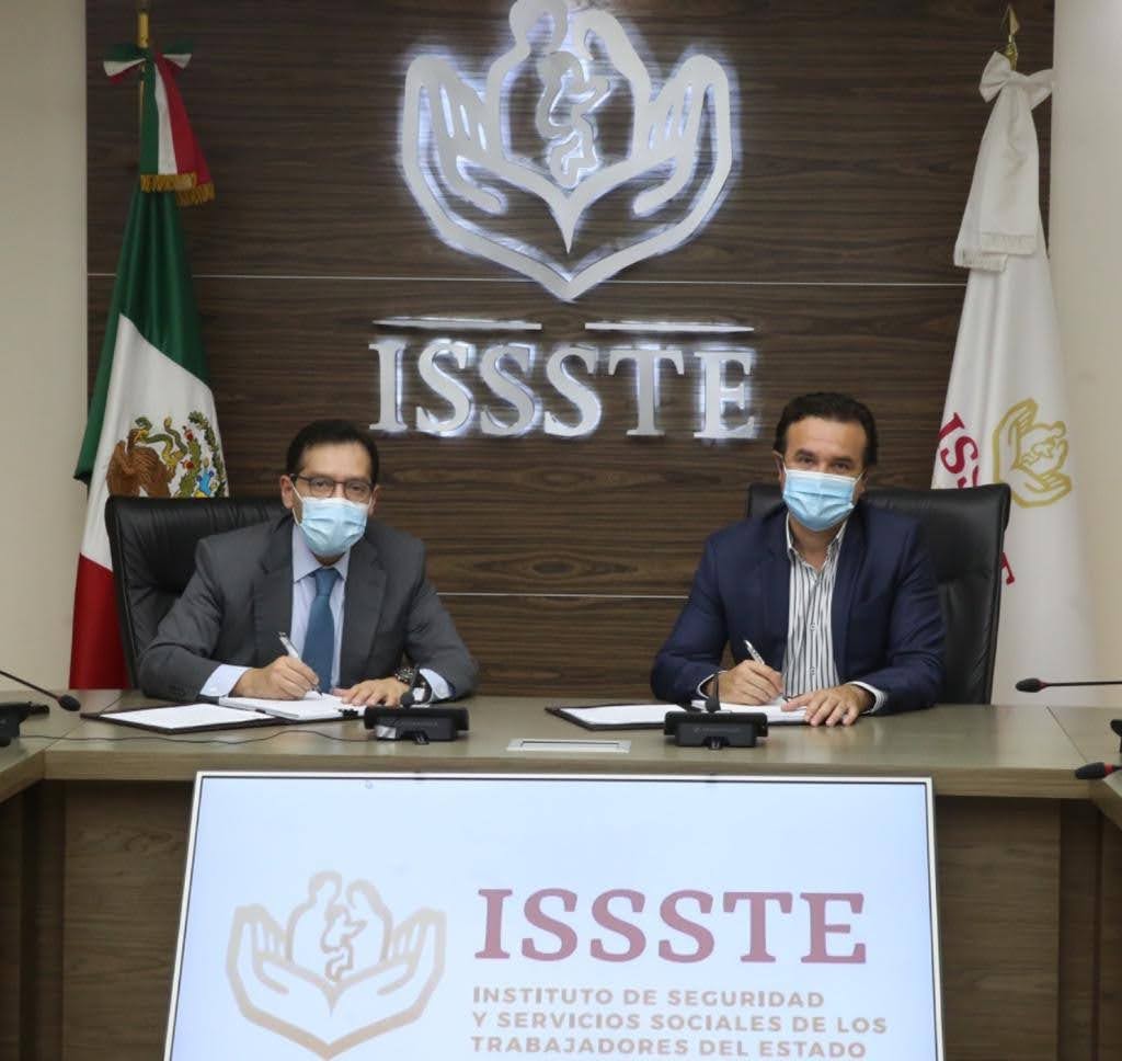 En beneficio de los trabajadores municipales y sus familias, firma Pedro Joaquín convenio histórico con el ISSSTE para atender deuda generada en pasadas administraciones