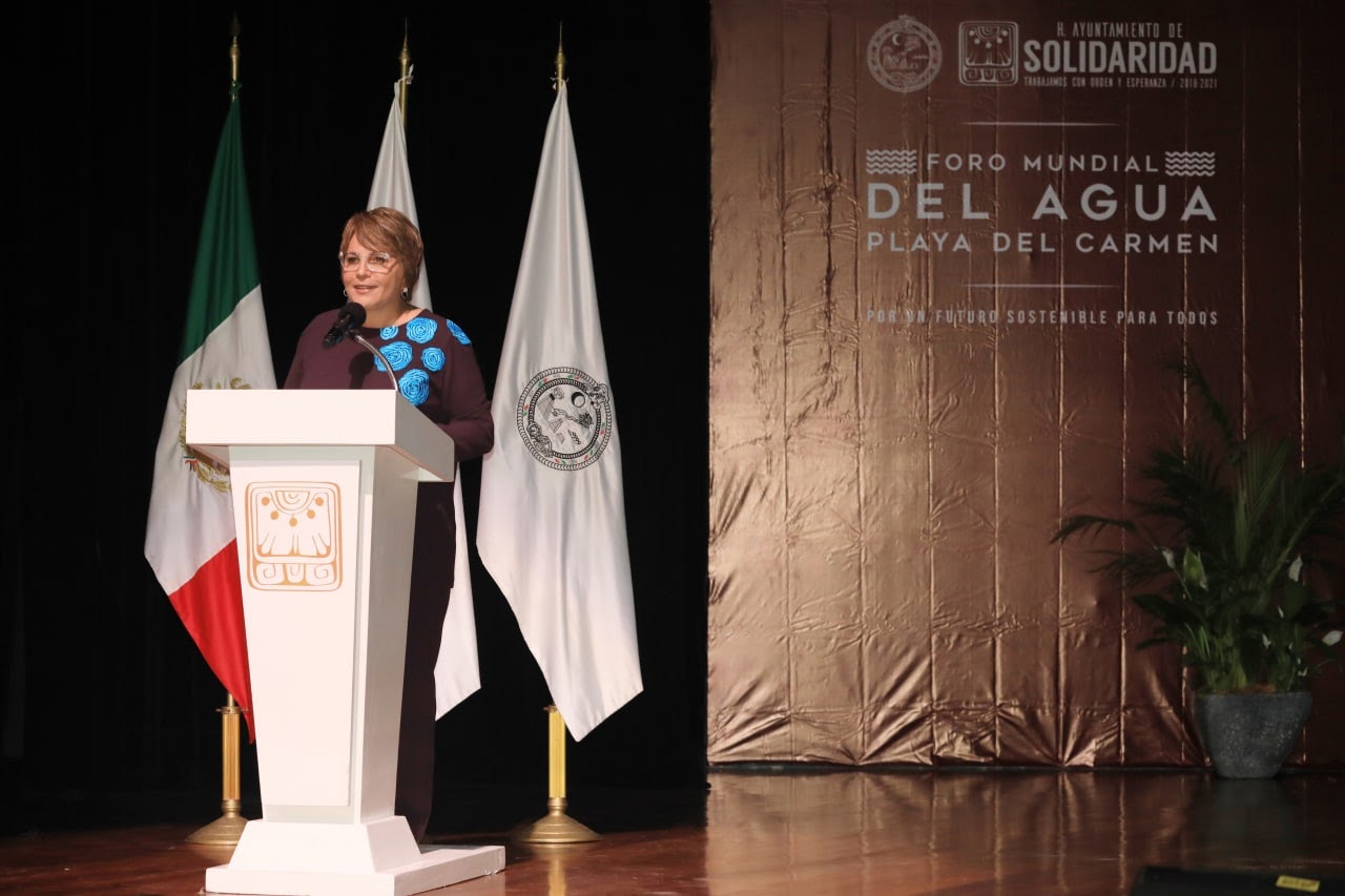 Inaugura Laura Beristain actividades del Foro Mundial del Agua en el Teatro de la Ciudad