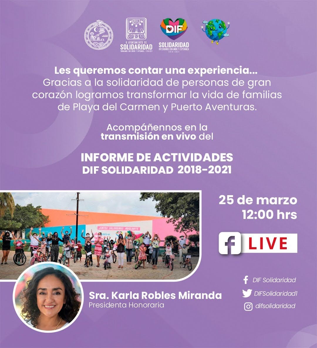 Todo listo para el informe de actividades del DIF Solidaridad