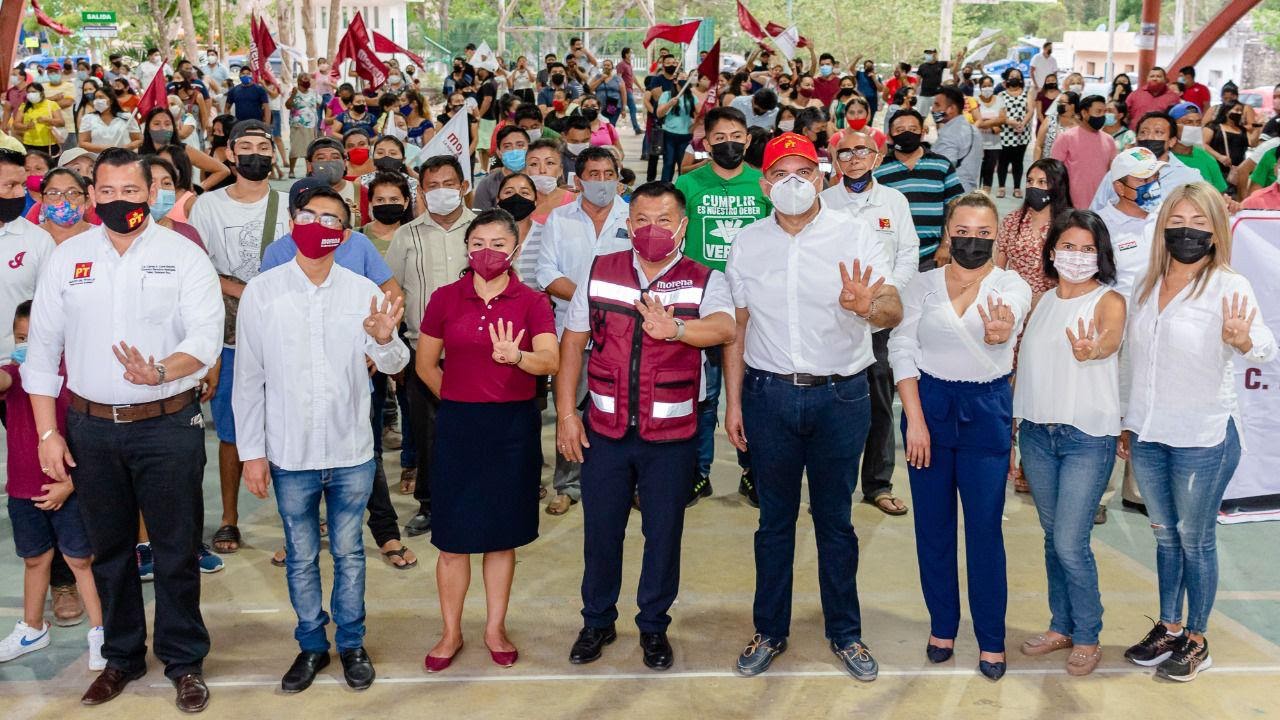 Invita Marciano Dzul Caamal a pobladores de Francisco Uh May a hacer unidad frente a las necesidades de las familias de Tulum.