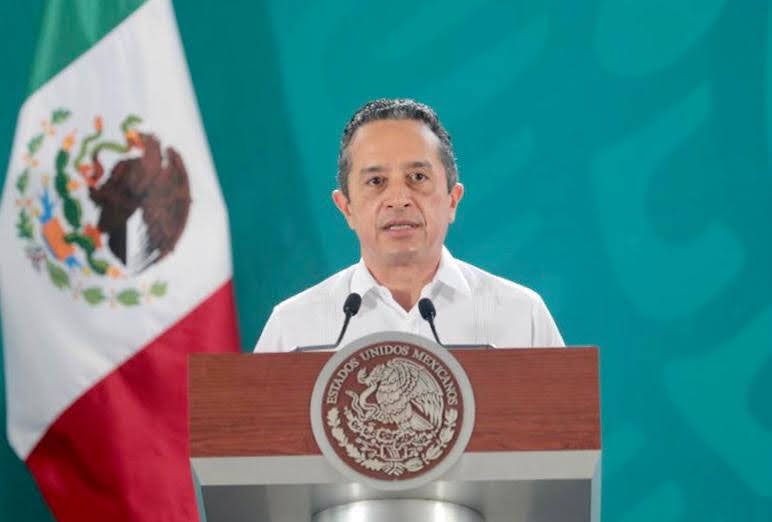 PALABRAS DEL GOBERNADOR DE QUINTANA ROO. CARLOS JOAQUIN GONZÁLEZ, DURANTE LA CONFERENCIA DE PRENSA LA MAÑANERA DEL PRESIDENTE ANDRÉS MANUEL LÓPEZ OBRADOR EN CHETUMAL.