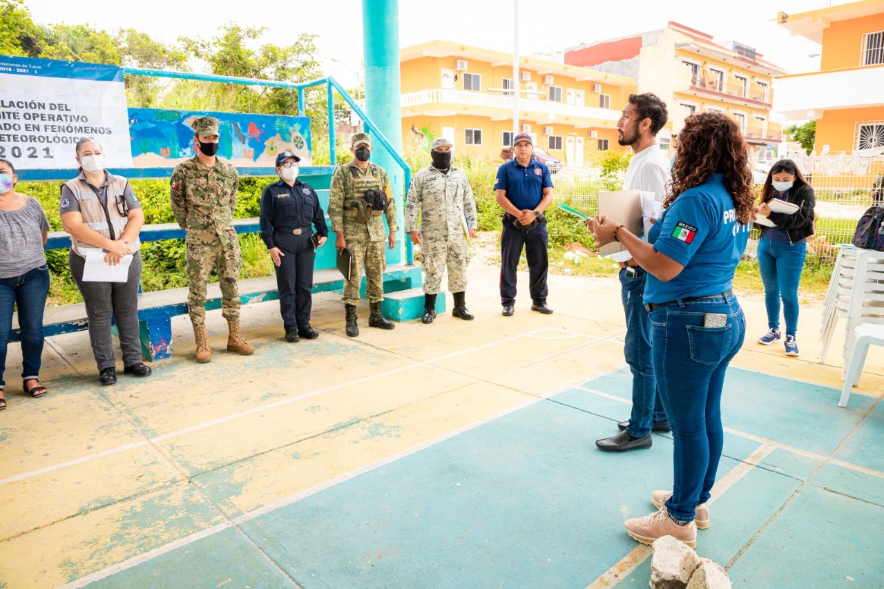 CONTINÚA TULUM INSTALACIÓN DE SUBCOMITÉS POR TEMPORADA DE HURACANES