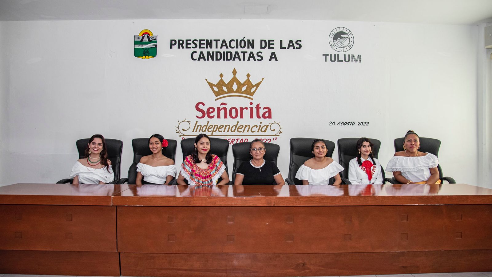 Presentan a las candidatas de las fiestas patrias en Tulum