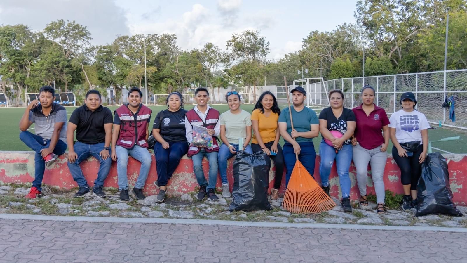 La dirección de la juventud y el deporte del municipio de Tulum Realizo jornada de limpieza