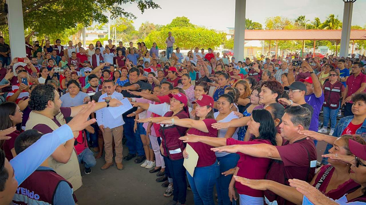 Chetumal ruge al unísono de “Si Protestó”, durante la toma de protesta de comités de Defensa de la Cuarta Transformación