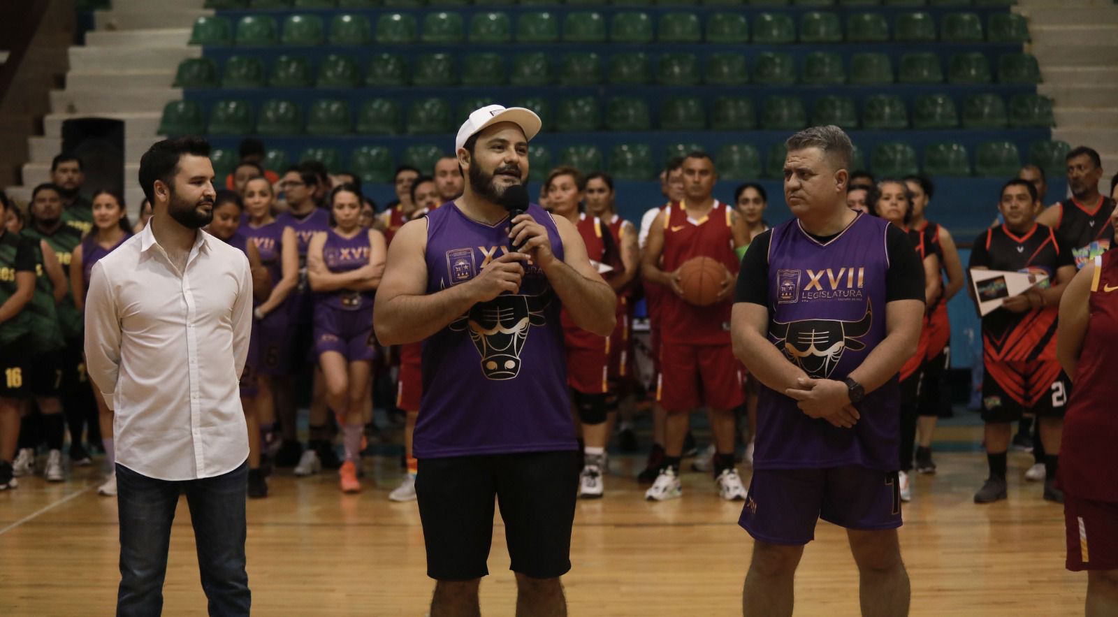 Inaugura XVII Legislatura torneo mixto de básquetbol “Bienestar Laboral”