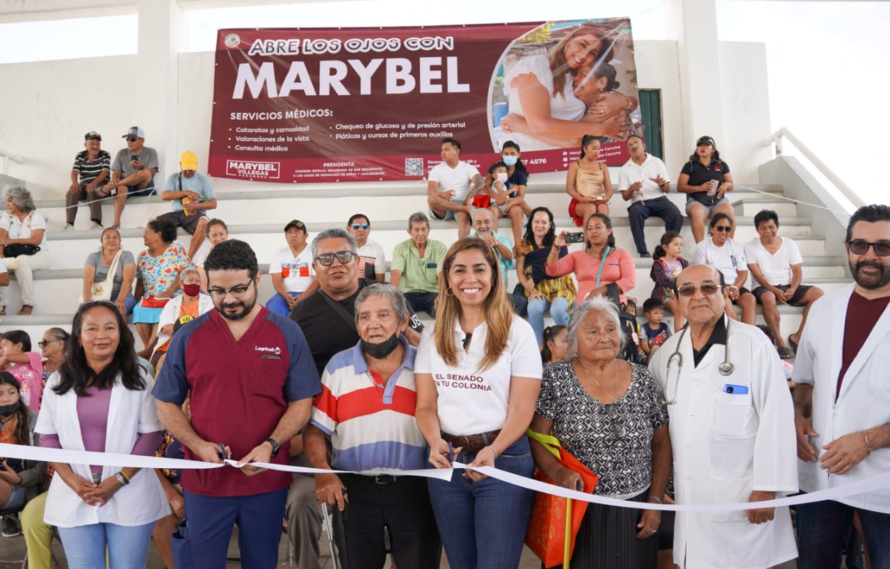 CON GRAN ÉXITO MARYBEL VILLEGAS ARRANCA LAS BRIGADAS DE SALUD “ABRE LOS OJOS CON MARYBEL”