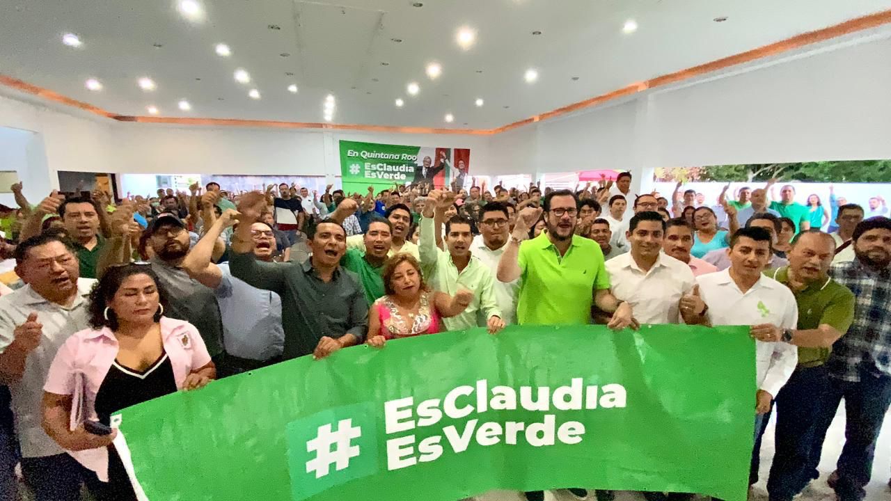 ESCLAUDIA EL PARTIDO VERDE INSTALA COMITÉ DE RESPALDO A CLAUDIA SHEINBAUM EN OPB