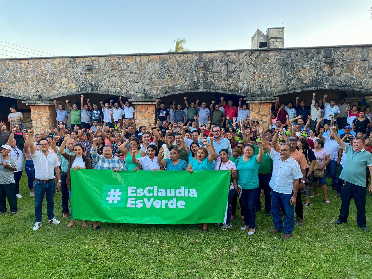 PARTIDO VERDE ORGANIZA APOYO A SHEINBAUM EN LA ZONA MAYA