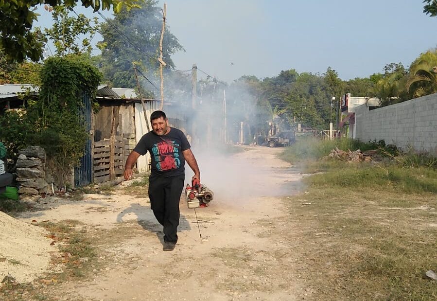 AYUNTAMIENTO DE OPB LLEVA A CABO FUMIGACIONES EN COLONIA AMPLIACIÓN SANTA ISABEL