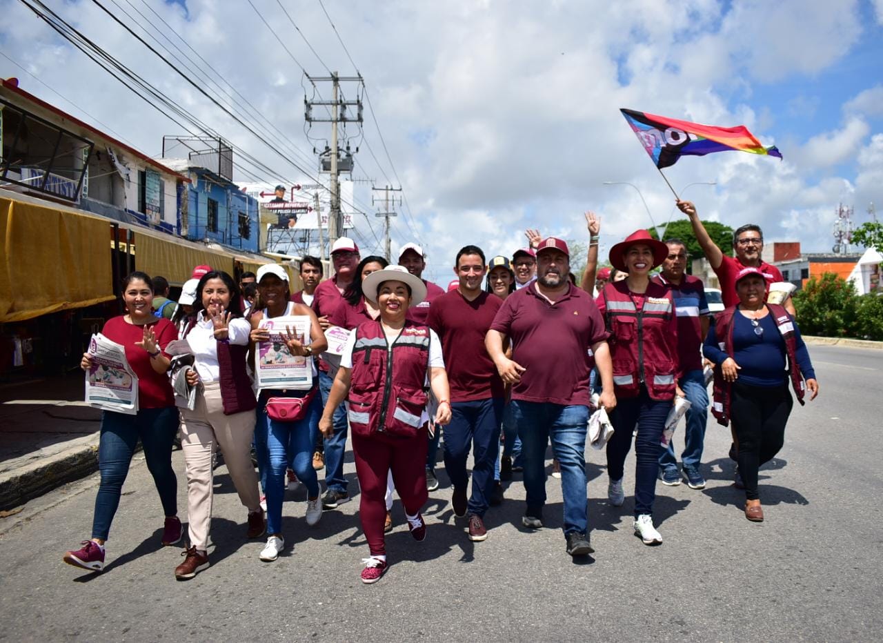 DIFUNDE MARYBEL VILLEGAS EN CANCÚN MENSAJE DE MORENA Y LA 4T