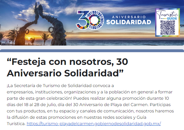 Invita gobierno a empresarios a sumarse a los festejos por Solidaridad