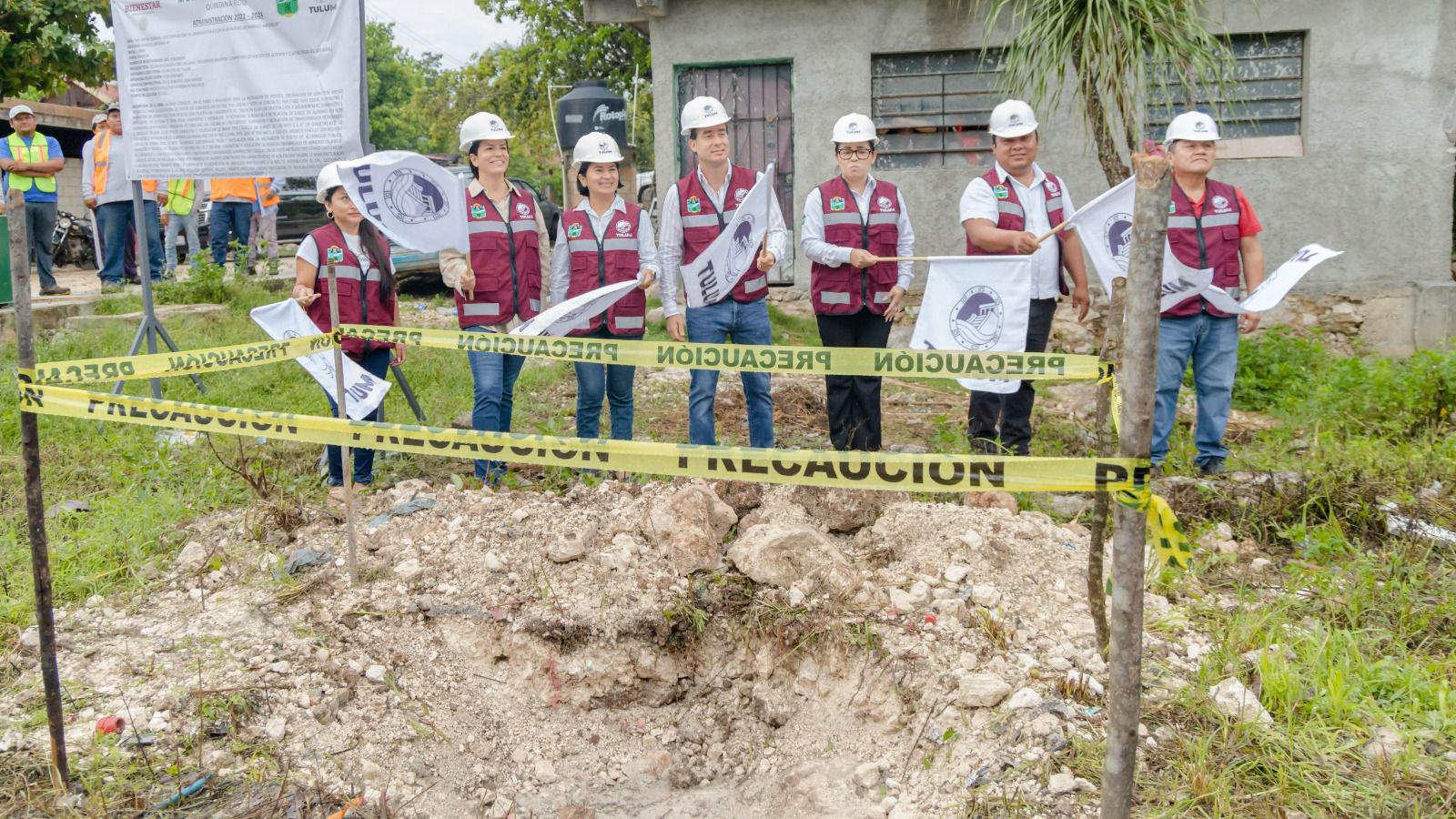 Diego Castañón activa obra que ampliará el alumbrado público en Manuel Antonio Ay