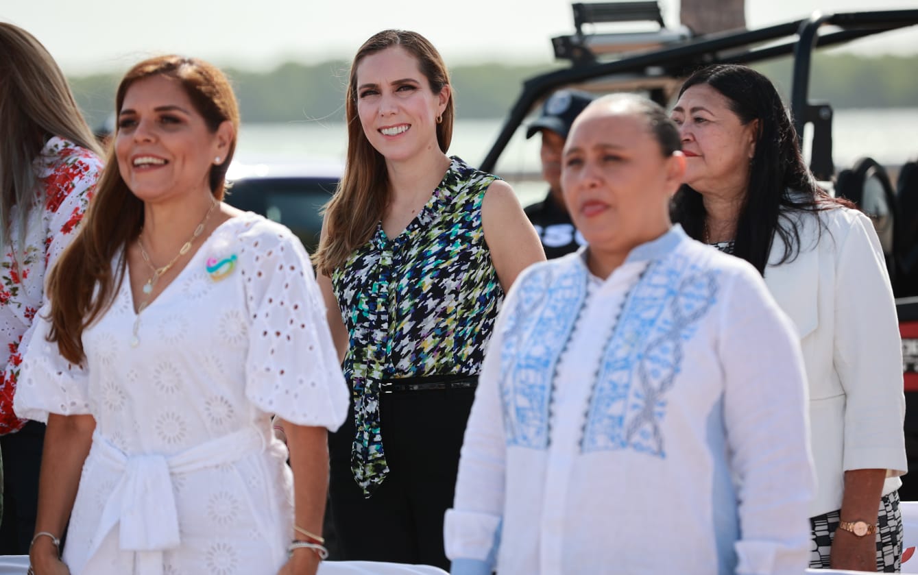 Atenea Gómez reconoce trabajo de la gobernadora Mara Lezama en la entrega de patrullas y equipamiento a Seguridad Pública