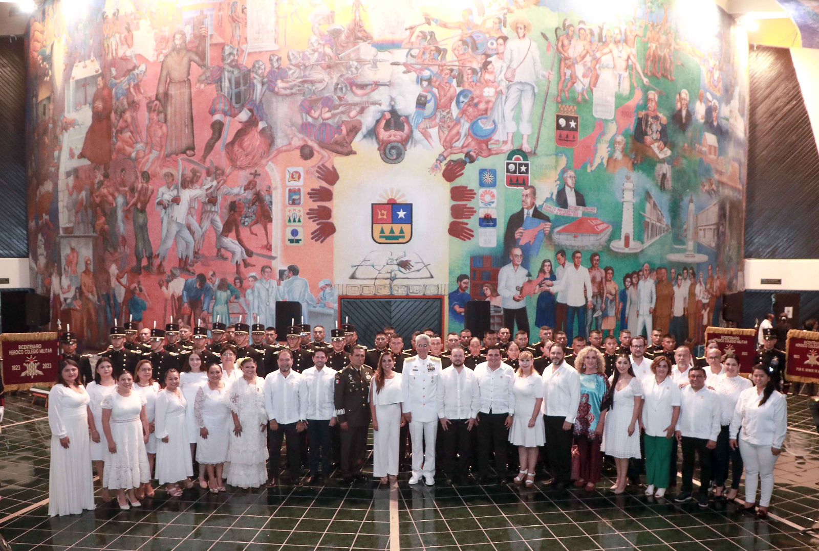 Rinde Quintana Roo homenaje al Heroico Colegio Militar con motivo de su bicentenario