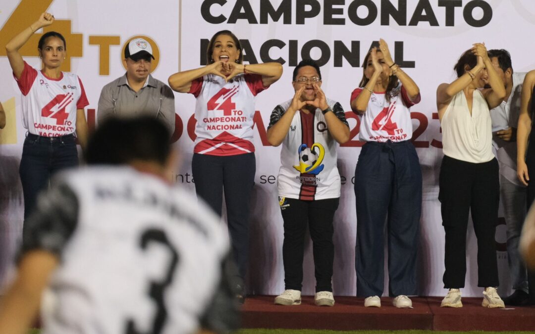 Inaugura Mara Lezama el Cuarto Campeonato Nacional Futdown 2023