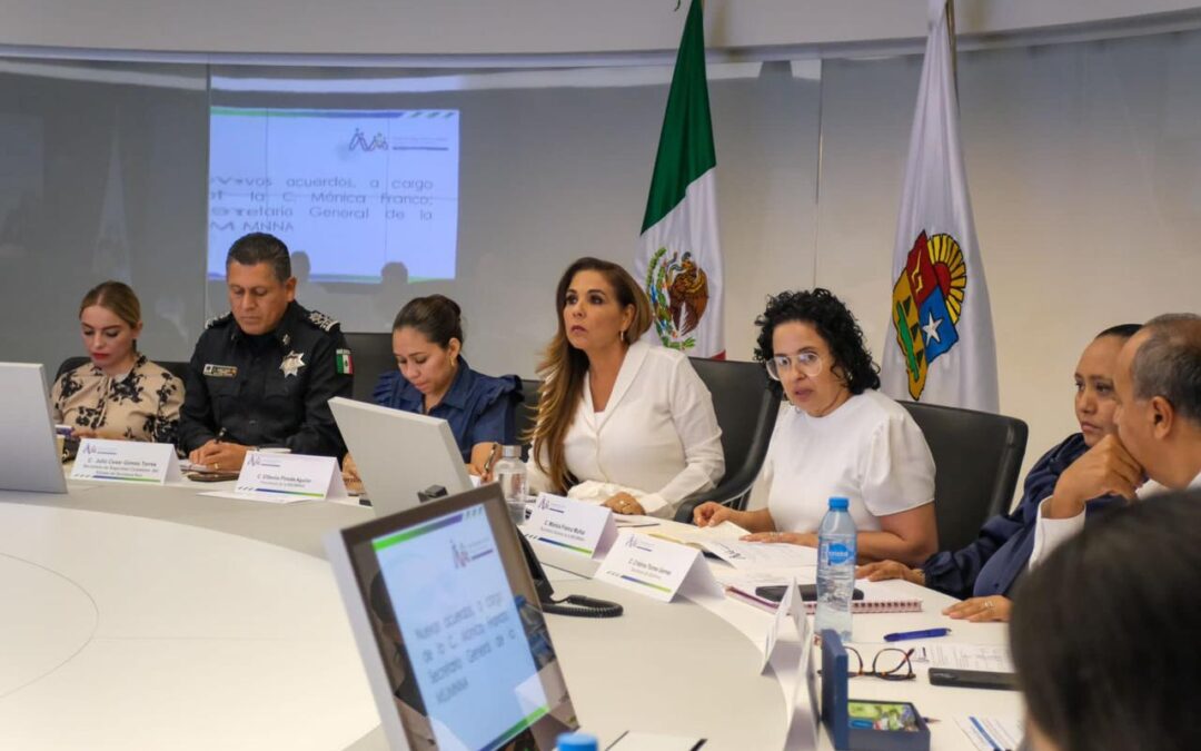 Presenta Mara Lezama resultados del trabajo coordinado en la Cuarta Sesión de la Mesa de Seguridad y Justicia para Mujeres, Niñas, Niños y Adolescentes