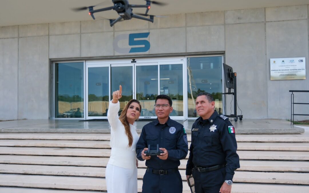 Se capacita SSC con tecnología de drones para la construcción de paz y tranquilidad en Quintana Roo