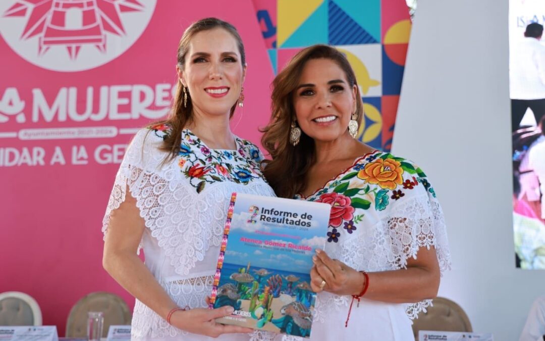 Han sido dos años de histórica transformación y bienestar para Isla Mujeres: Atenea Gómez Ricalde