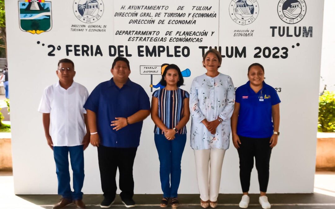 Realizan Segunda Feria del Empleo 2023 en Tulum