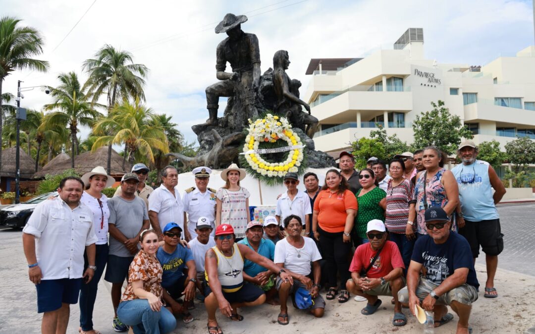 Atenea Gómez Ricalde rinde homenaje a los pescadores en el 24 Aniversario del Día del Pescador en Isla Mujeres