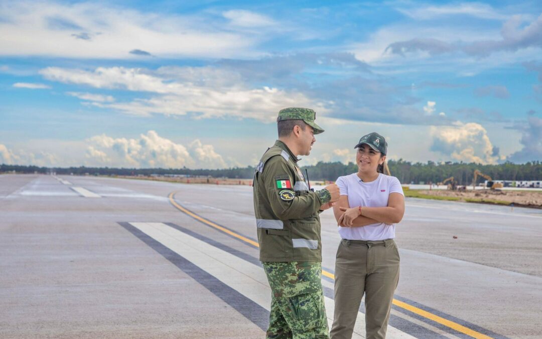 El talento carrilloportense brilla en el Aeropuerto Internacional de Felipe Carrillo Puerto