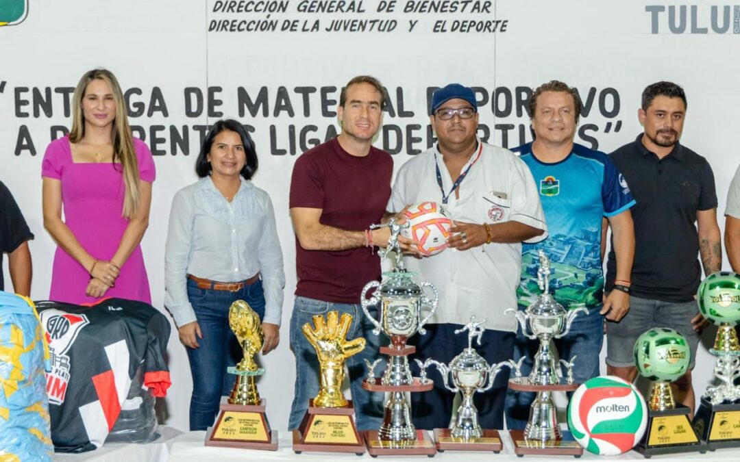 1,500 deportistas beneficiados: Diego Castañón entrega material deportivo a nueve ligas de Tulum