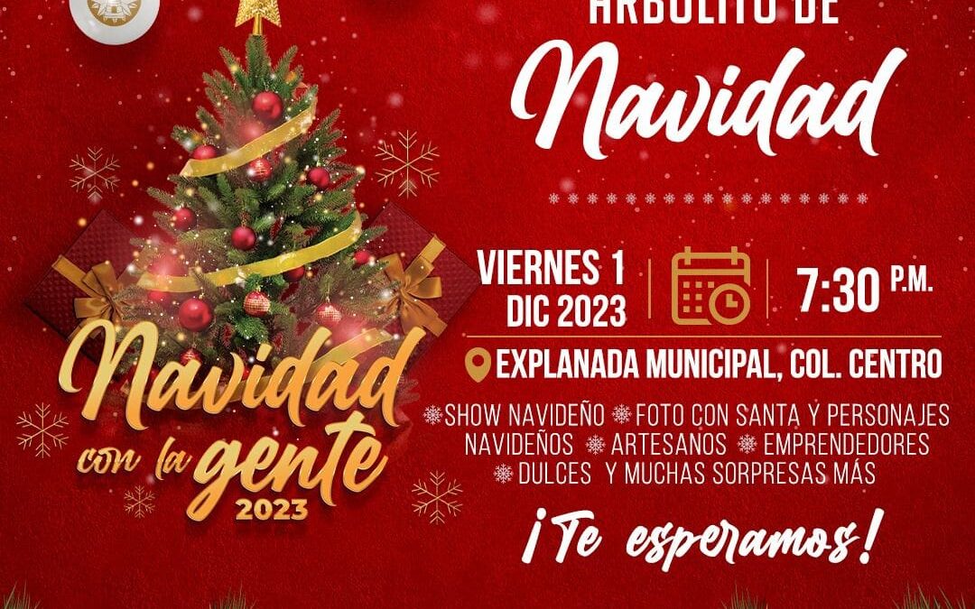 El Gobierno Municipal invita a las familias isleñas y turistas al Encendido de Luces del Arbolito Navideño en Isla Mujeres