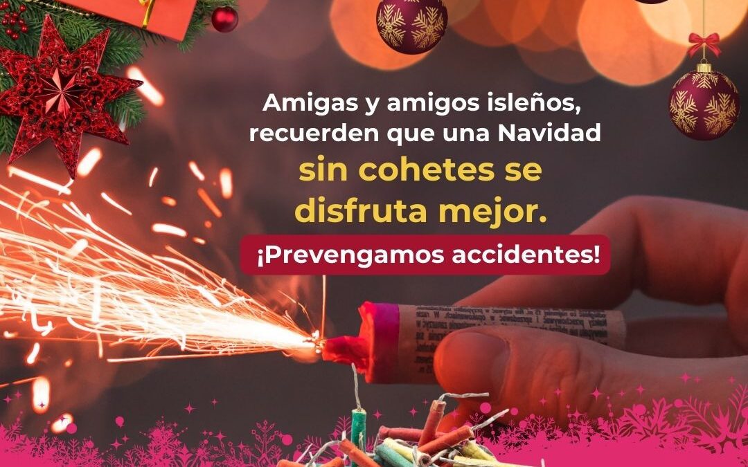 El Gobierno Municipal que encabeza Atenea Gómez Ricalde emite recomendaciones para unas fiestas decembrinas y de Fin de Año seguras