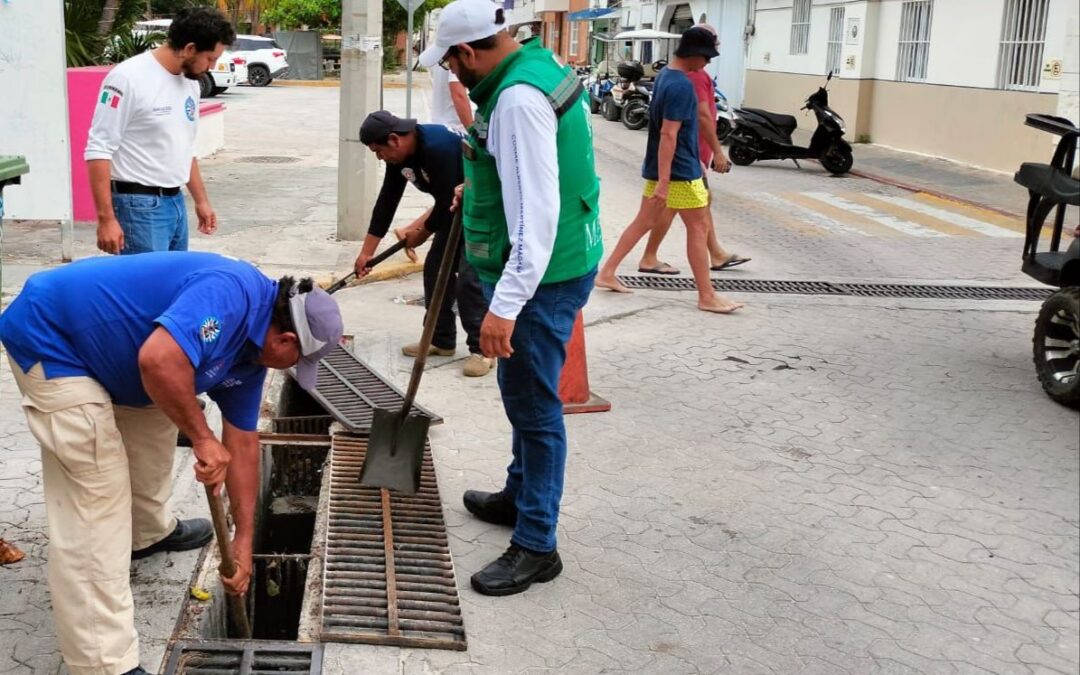 El Gobierno Municipal fortalece las acciones preventivas ante las lluvias y fuertes vientos registrados en Isla Mujeres