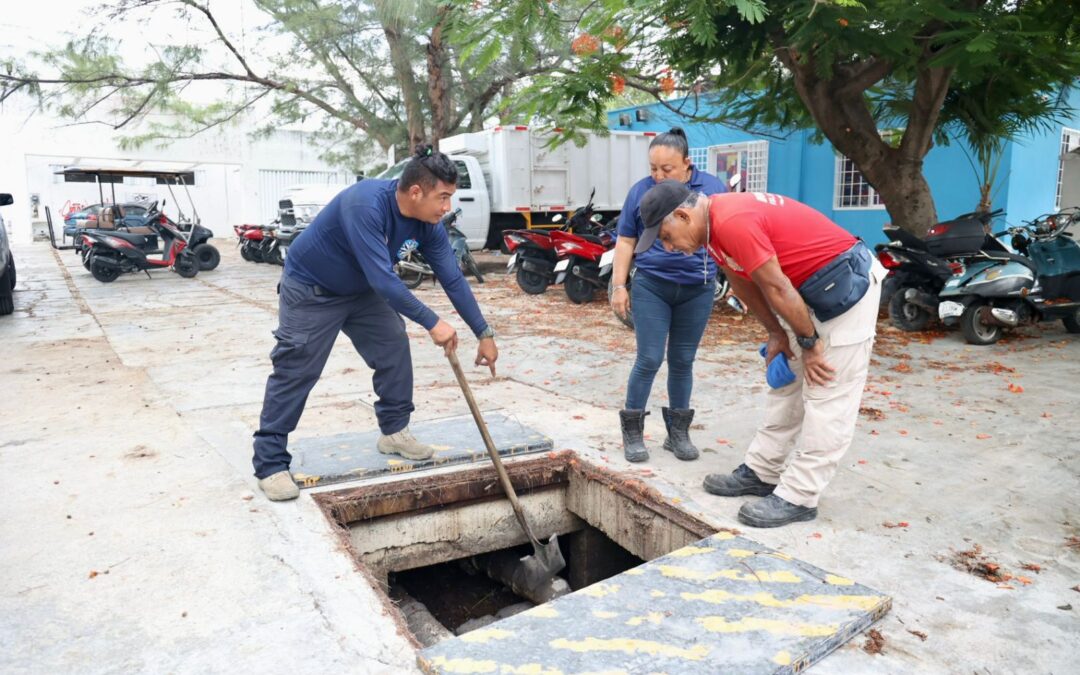 Gobierno de Isla Mujeres intensifica trabajos preventivos ante la temporada de lluvias