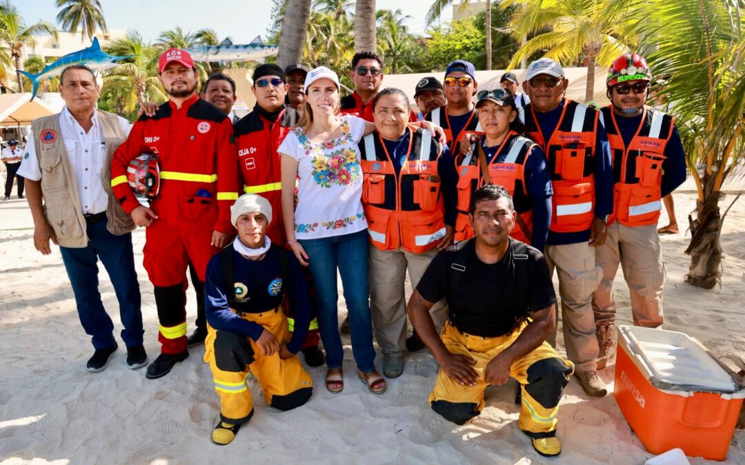 Refuerzan vigilancia en las playas a través del Operativo Vacacional de Verano en Isla Mujeres