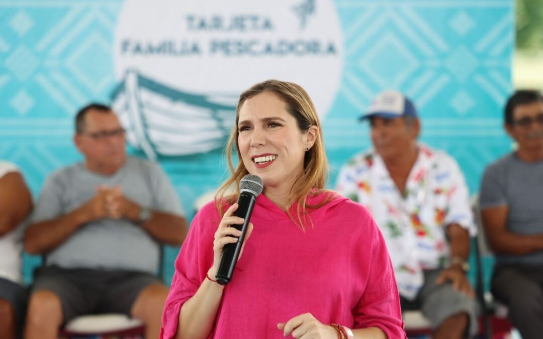 Atenea Gómez Ricalde continúa apoyando al sector pesquero a través del programa ‘Familia Pescadora’