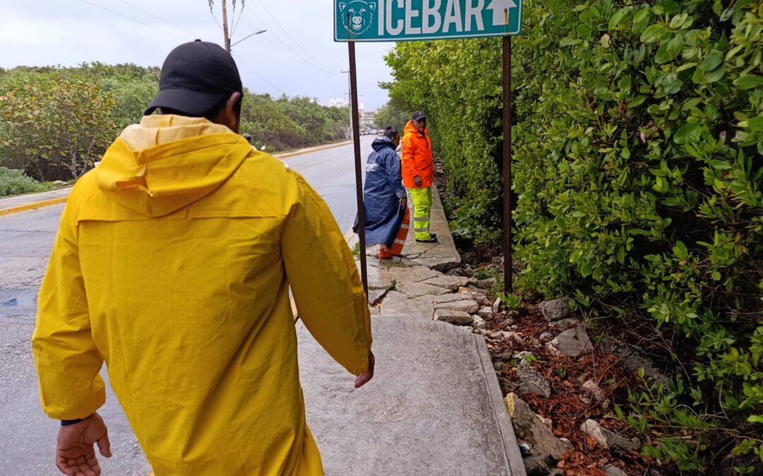 Gobierno de Isla Mujeres redobla esfuerzos en esta temporada de lluvias