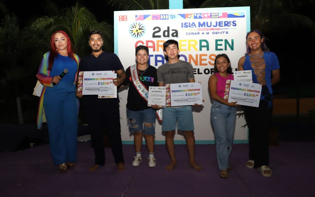 Gobierno Municipal de Isla Mujeres promueve la diversidad y el respeto con Carrera de Tacones