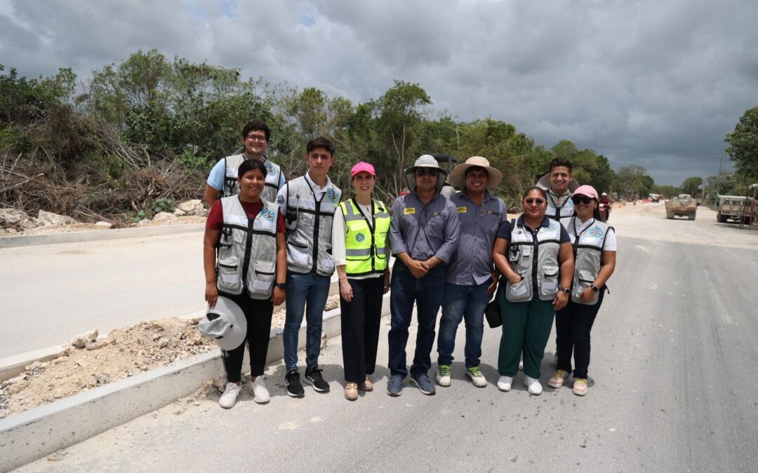 Atenea Gómez Ricalde transforma Ciudad Mujeres con la pavimentación de más colonias