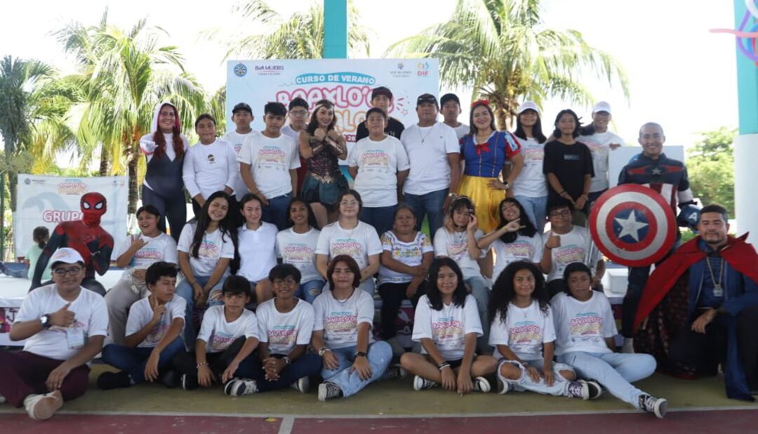 Clausuran en un ambiente de alegría los cursos de verano “Baaxlo’ob Paalalo’ob” en Isla Mujeres