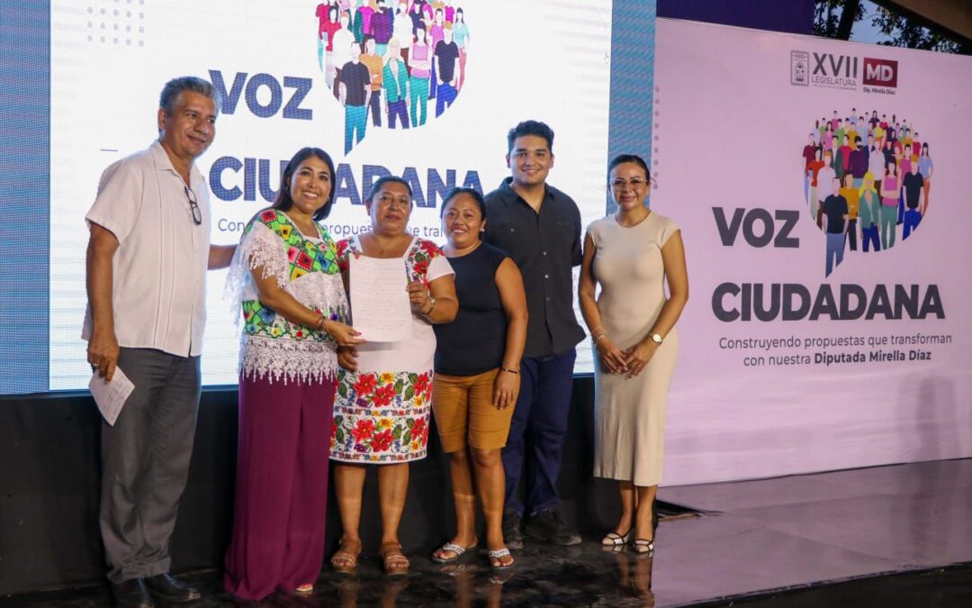 Gran participación de la ciudadanía en el foro “Voz Ciudadana” convocado por la diputada Mirella Díaz.