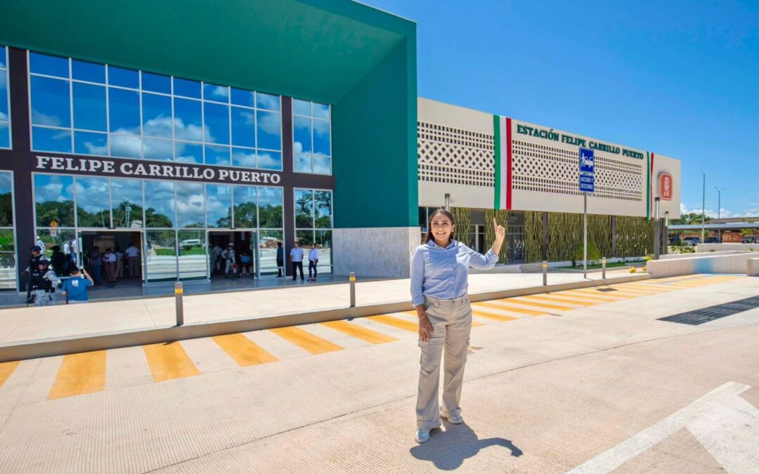 Mary Hernández aborda primer viaje del Tren Maya de Felipe Carrillo Puerto a Tulum