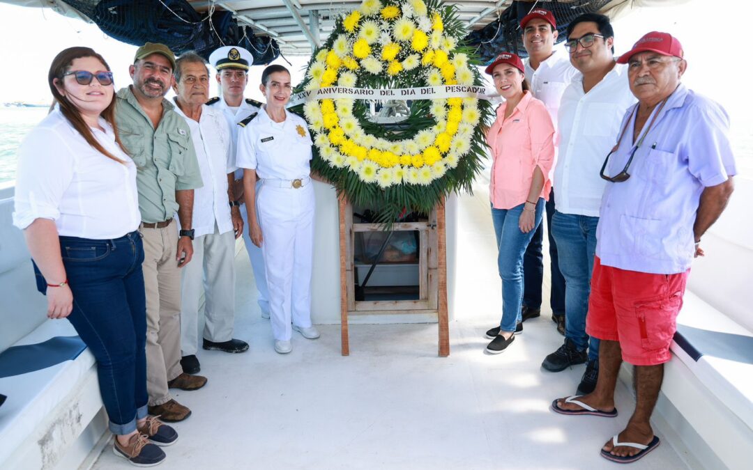 Atenea Gómez Ricalde celebra a los pescadores de Isla Mujeres