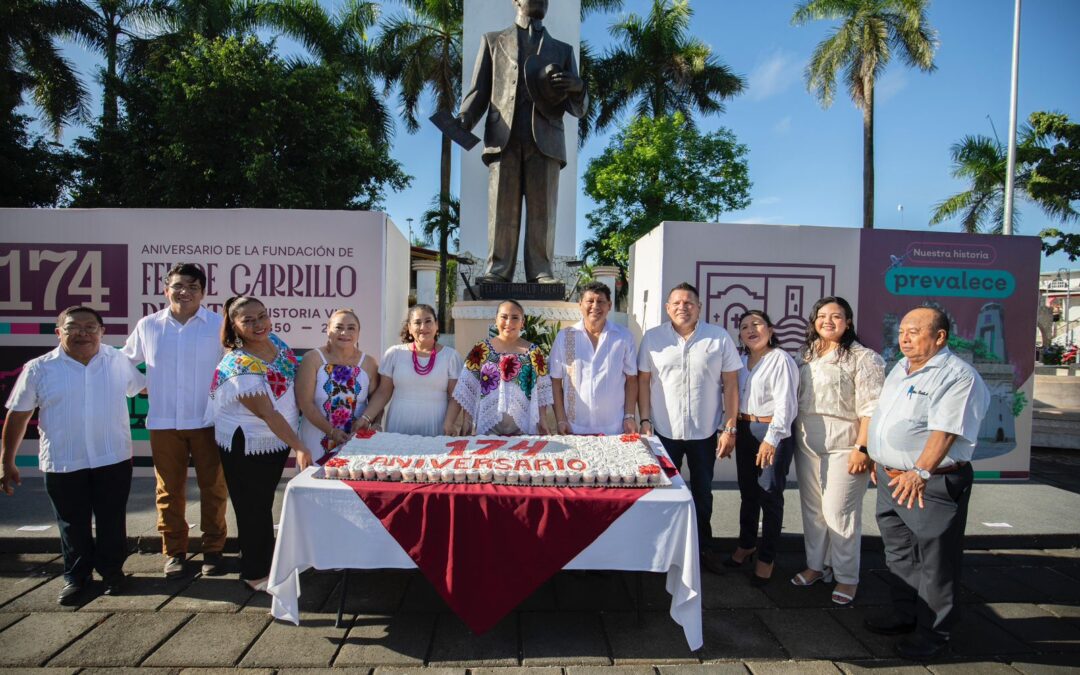 Encabeza Mary Hernández conmemoración de la fundación de Felipe Carrillo Puerto